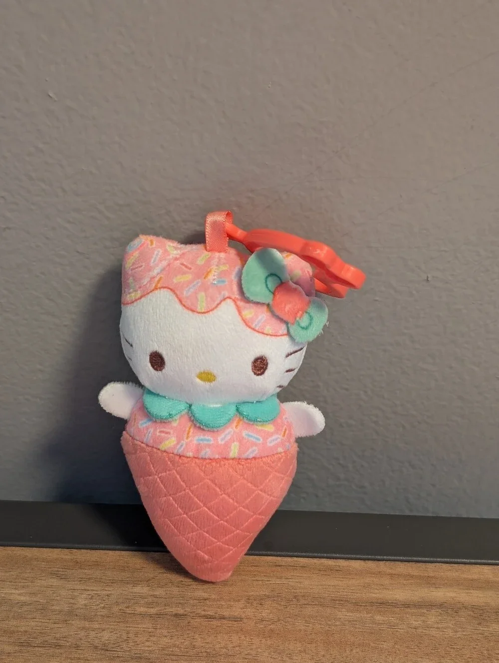 Sanrio Plush Backpack Clip Set of 3 Kuromi, Hello Kitty, My Melody Charms Kawaii